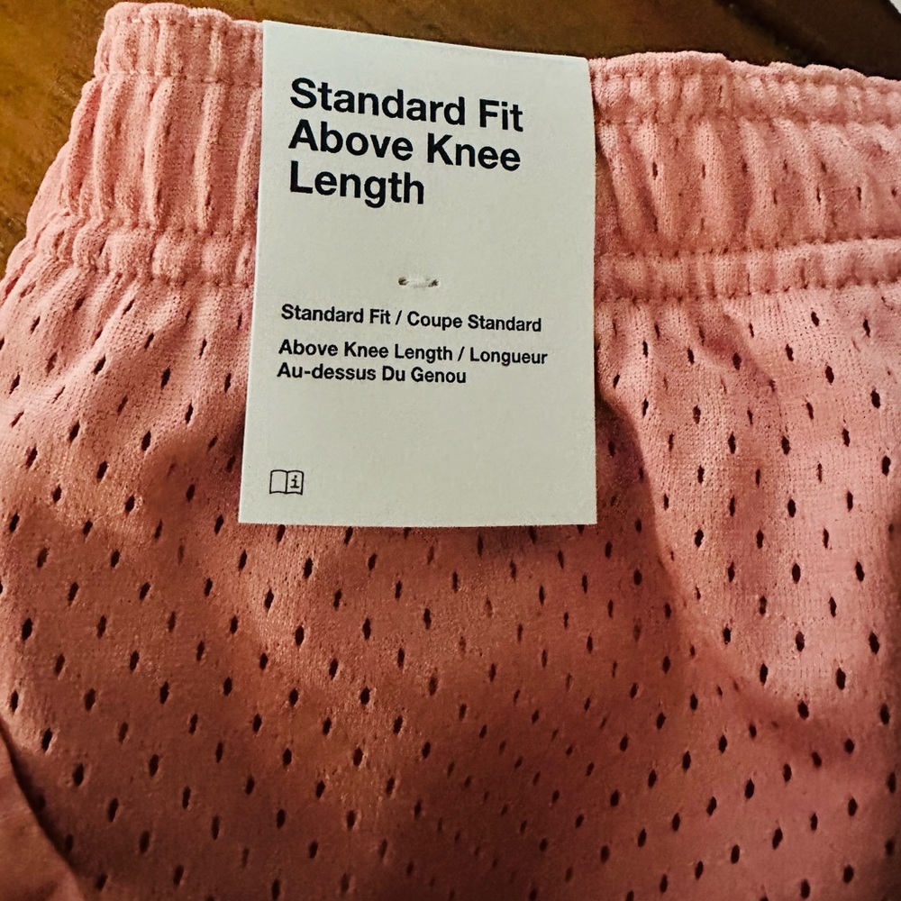 Nike Orange Mesh shorts with Yellow Logo - Picture 4 of 6
